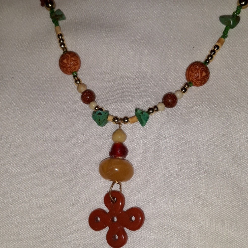 *Handmade beaded necklace